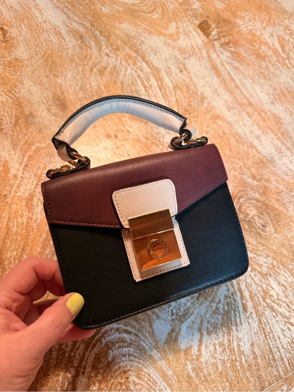 BCBG Colorblock Top-Handle Mini Bag - Picture 2 of 9